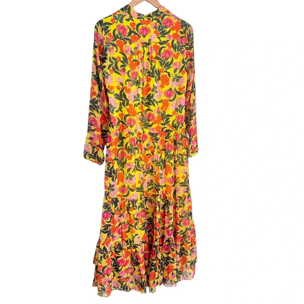 Saloni Alexia Azalea Silk Maxi Dress - Picture 11 of 14